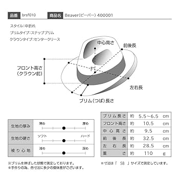 Amazon | [ボルサリーノ] 帽子 メンズ レディース Beaver
