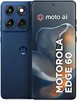Smartphone Motorola Edge 60 5G - 512GB 24GB (12GB RAM+12GB Ram Boost) Tela Quad-Curve moto AI 50MP Sony Camera ultrarresistencia militar IP68 + IP69 - Azul Marinho