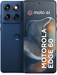 Smartphone Motorola Edge 60 5G - 512GB 24GB (12GB RAM+12GB Ram Boost) Tela Quad-Curve moto AI 50MP Sony Camera ultrarresistencia militar IP68 + IP69 - Azul Marinho