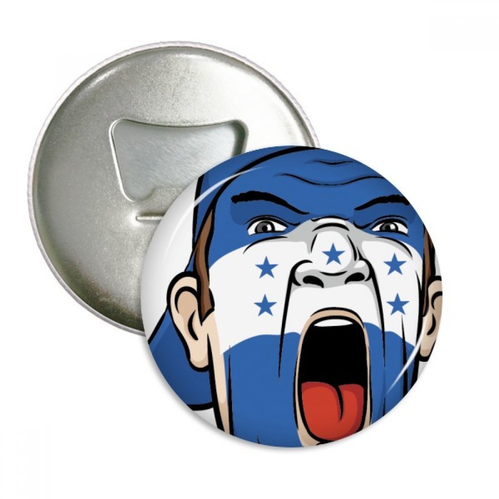 Décapsuleur drapeau du Honduras et badge pour vos soirées match et cuisine