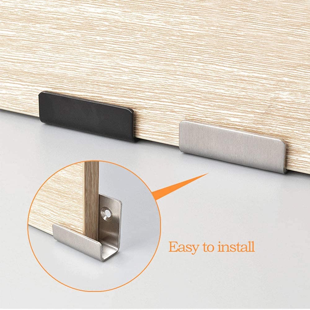 Ganci a U Inossidabile 50 kg 8 Pezzi per Bagno Cucina Vetro con Viti