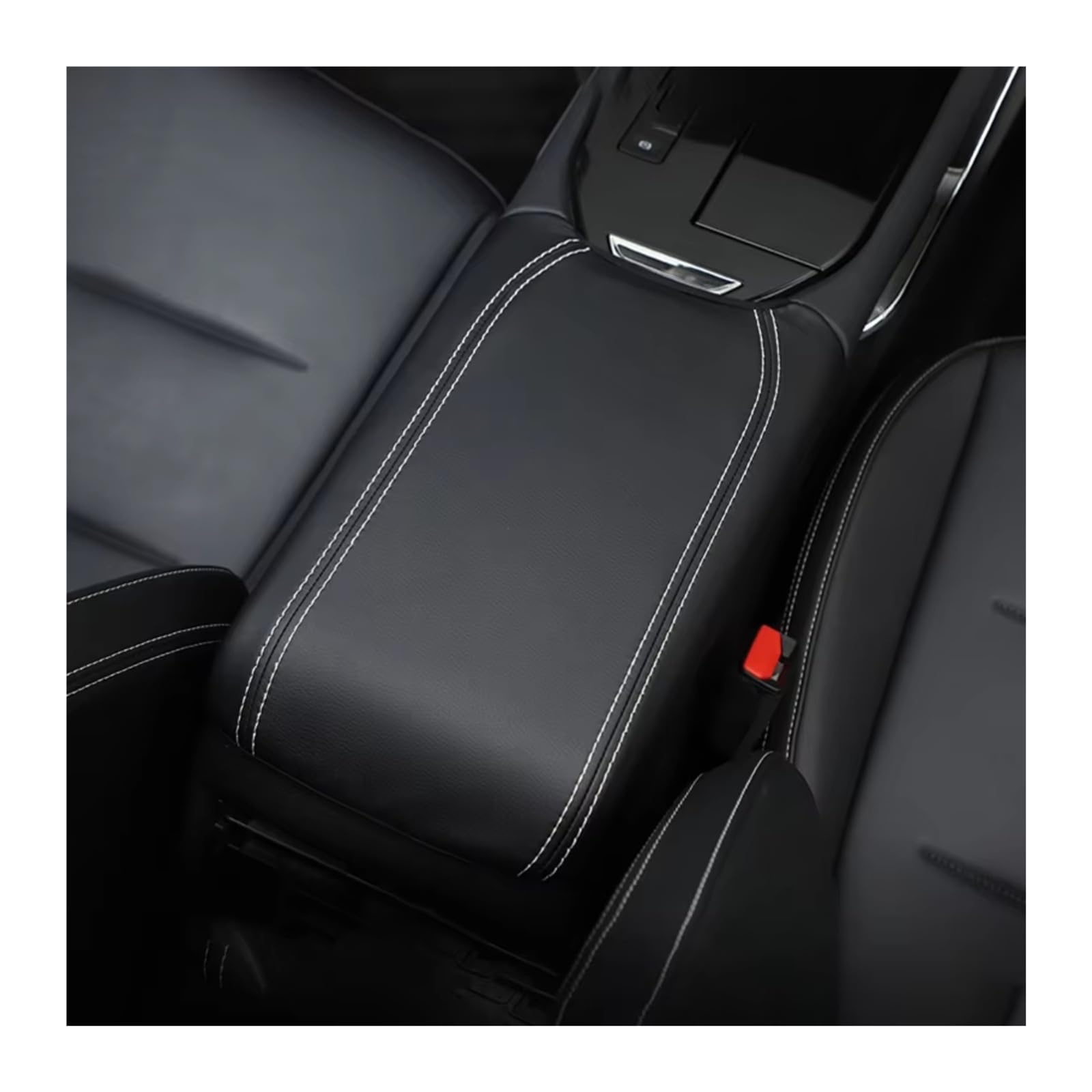Car Trim Sticker for Haval H6 3rd Gen 2021 2022 2023 2024 Case Accessories Car Center Console Armrest Box Cover(Black)