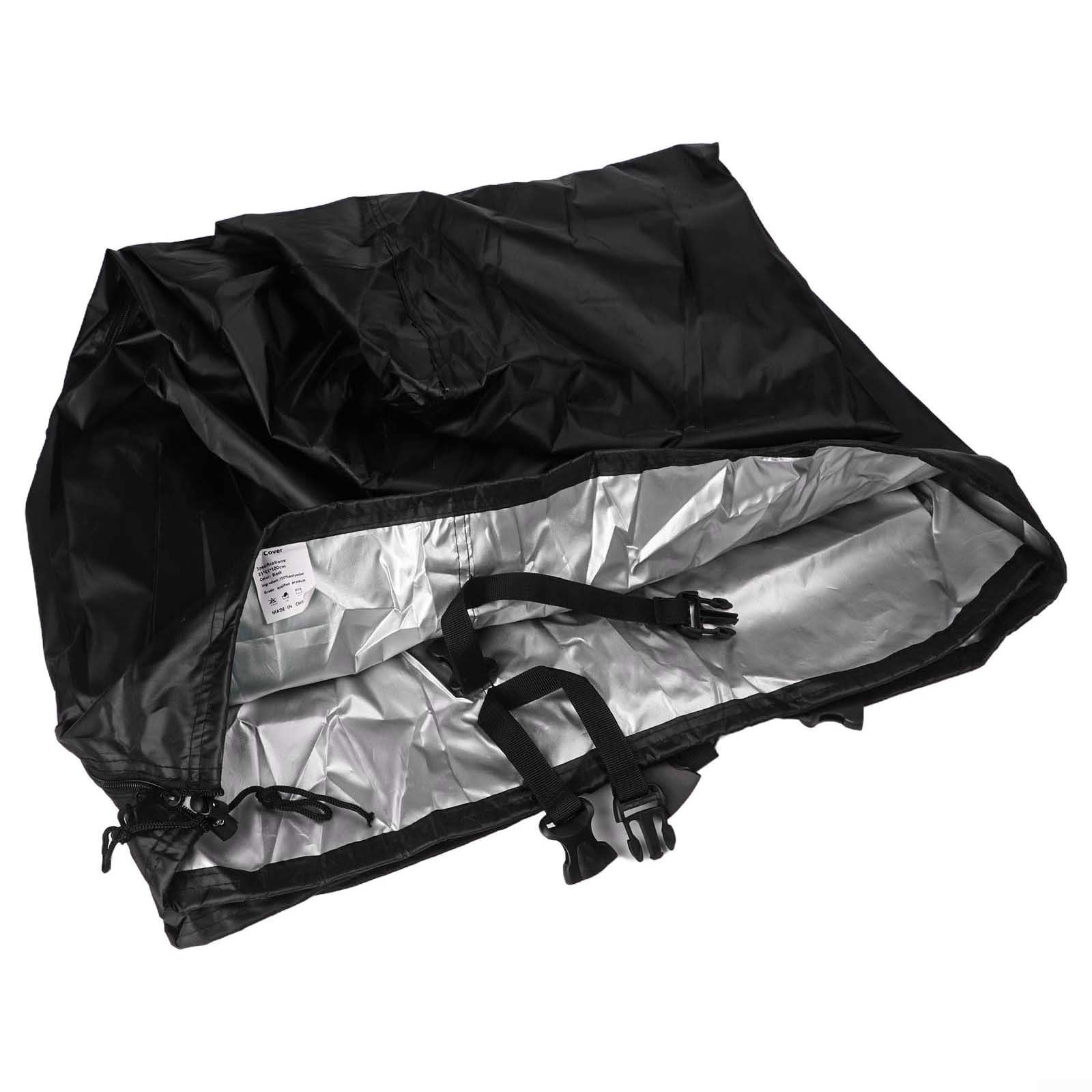 Puupaa Water Tank Cover Protector 300L 600L Waterproof Dustproof Tank Bucket Cover for IBC 1000L Rainwater Tank(300L 81 * 61 * 100cm)