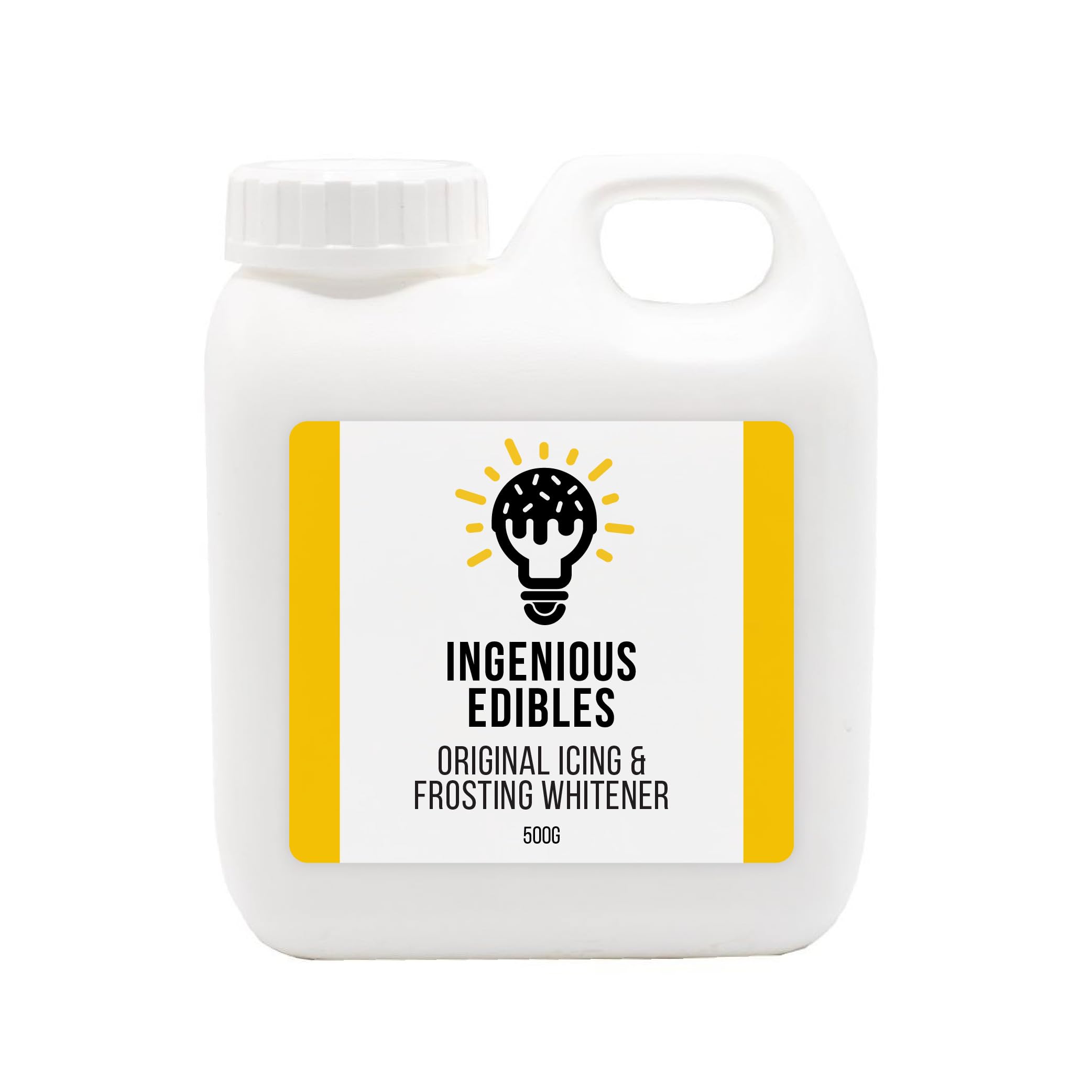 Ingenious Edibles Icing & Frosting Whitener, White Food Colouring (500 g (Pack of 1))