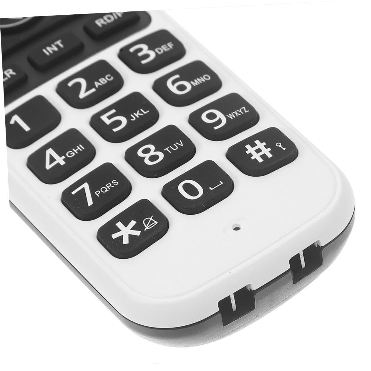 SHINEOFI Telefono Cordless Domestico Tasti Grandi, Display Chiaro e Funzione Espandibile, per Anziani e Ipovedenti, Casa e Ufficio, Bianco