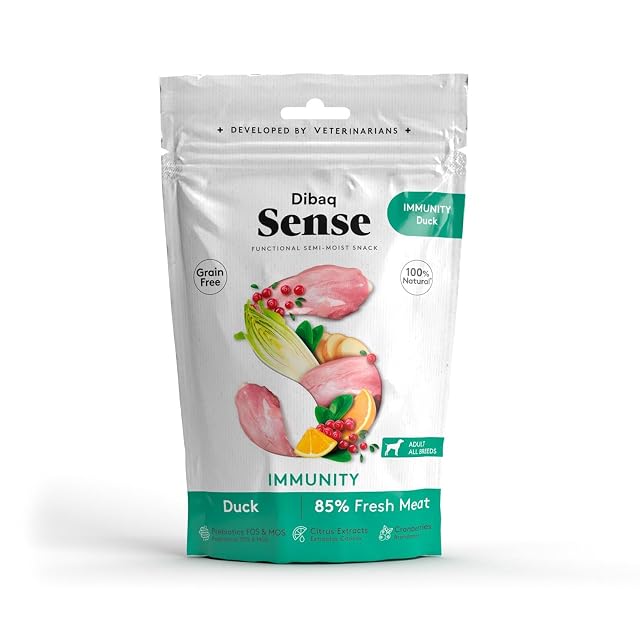Dibaq Sense - Snack para perros adultos Dibaq Sense Inmunity pato 100 g