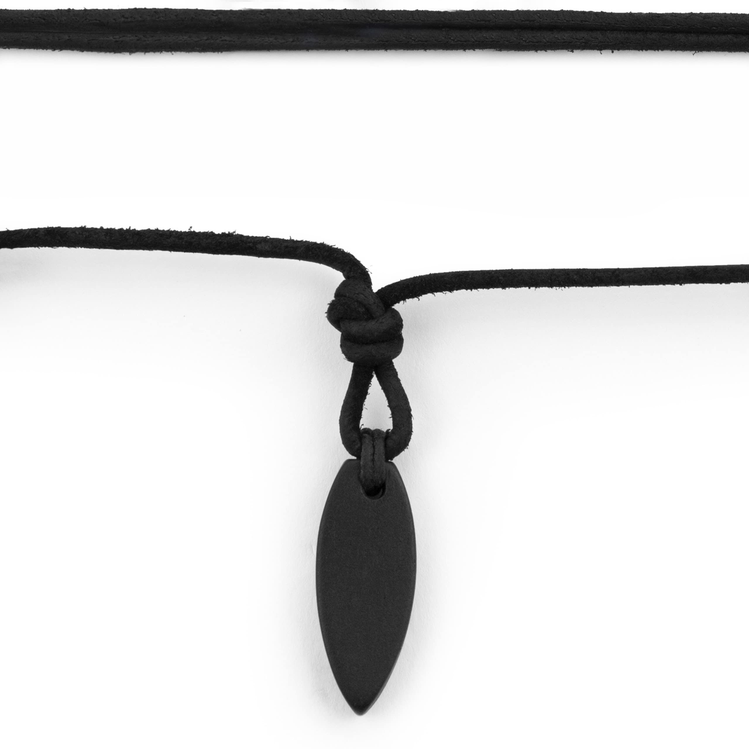 LOCAL LEAGUE Collar de cuero para hombre con cruz, diente, tabla de surf, punta de flecha, colgante de colmillo estilo surfista australiano, cordón marrón envejecido ajustable para hombres, novio,