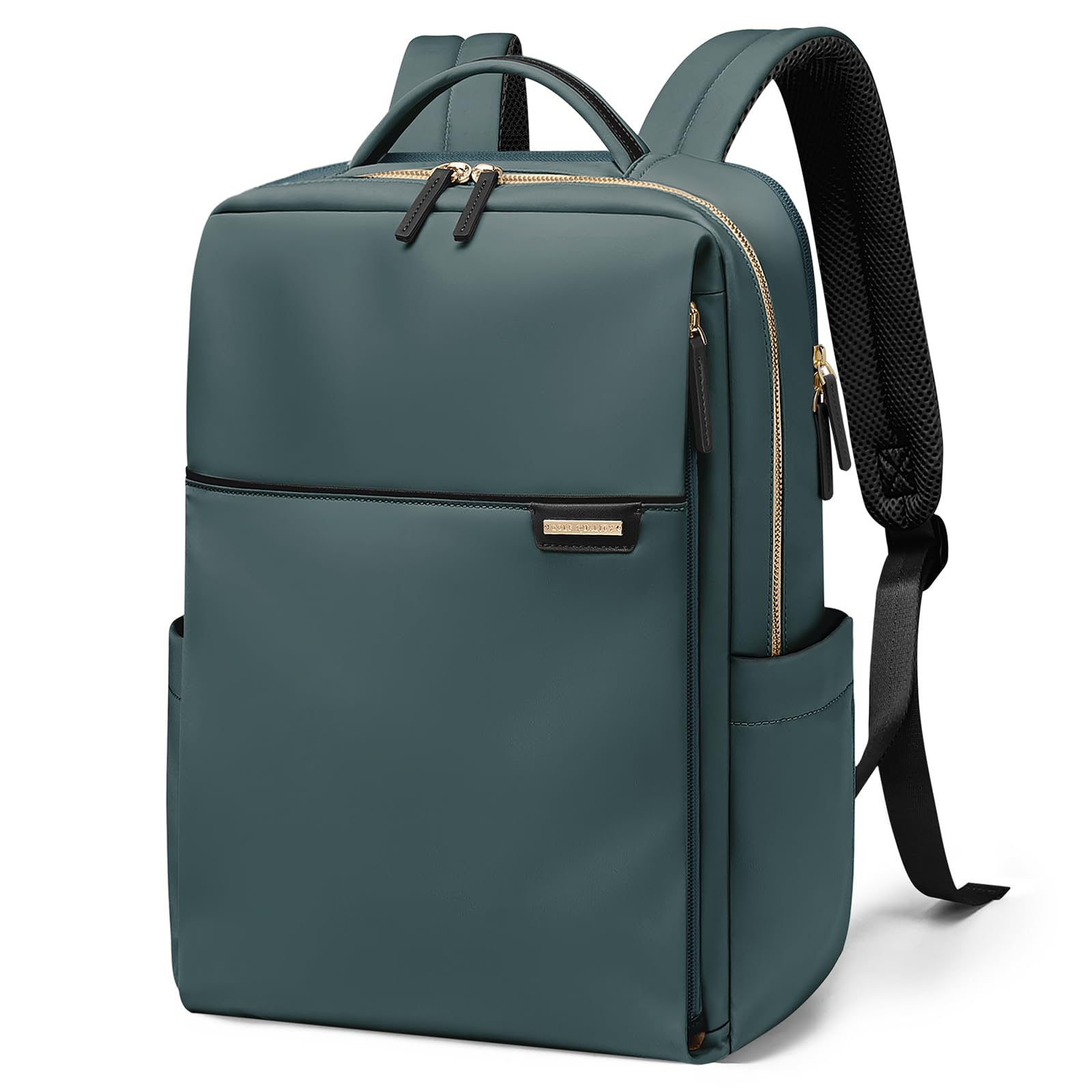 GOLF QUALITY Rucksack Damen, Rucksack mit Laptop Fach,Herren Laptop Rucksack Wasserdicht, Schultasche Backpack Women Elegant Casual Daypack, Aebeitsrucksack, 14 Zoll,Dunkelgrün