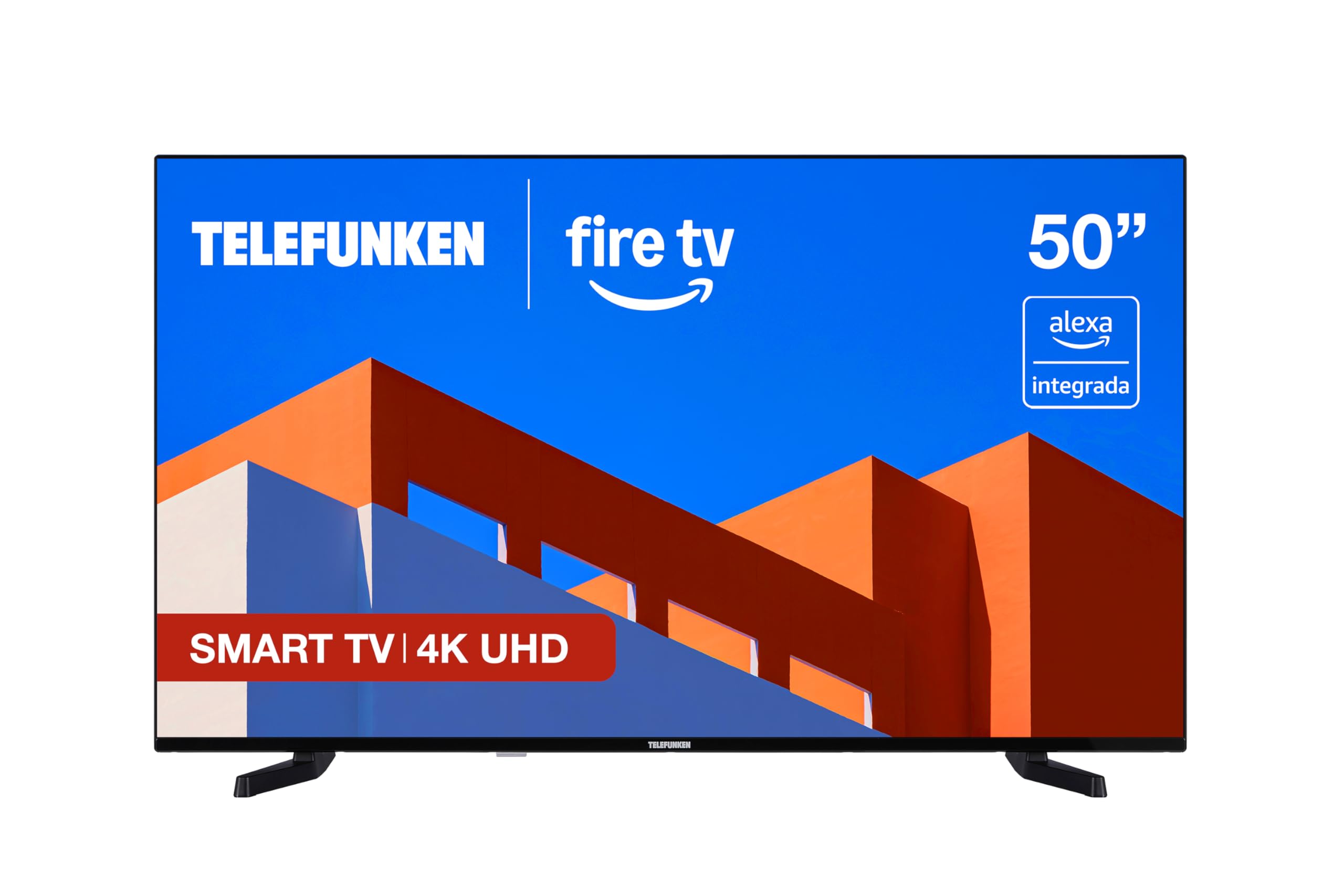 Telefunken 50FTV825, 50 Pulgadas 4K UHD, Smart TV Fire OS, HDR10, MEMC, Compatible con Alexa, Dolby Atmos, Apple AirPlay, Bluetooth