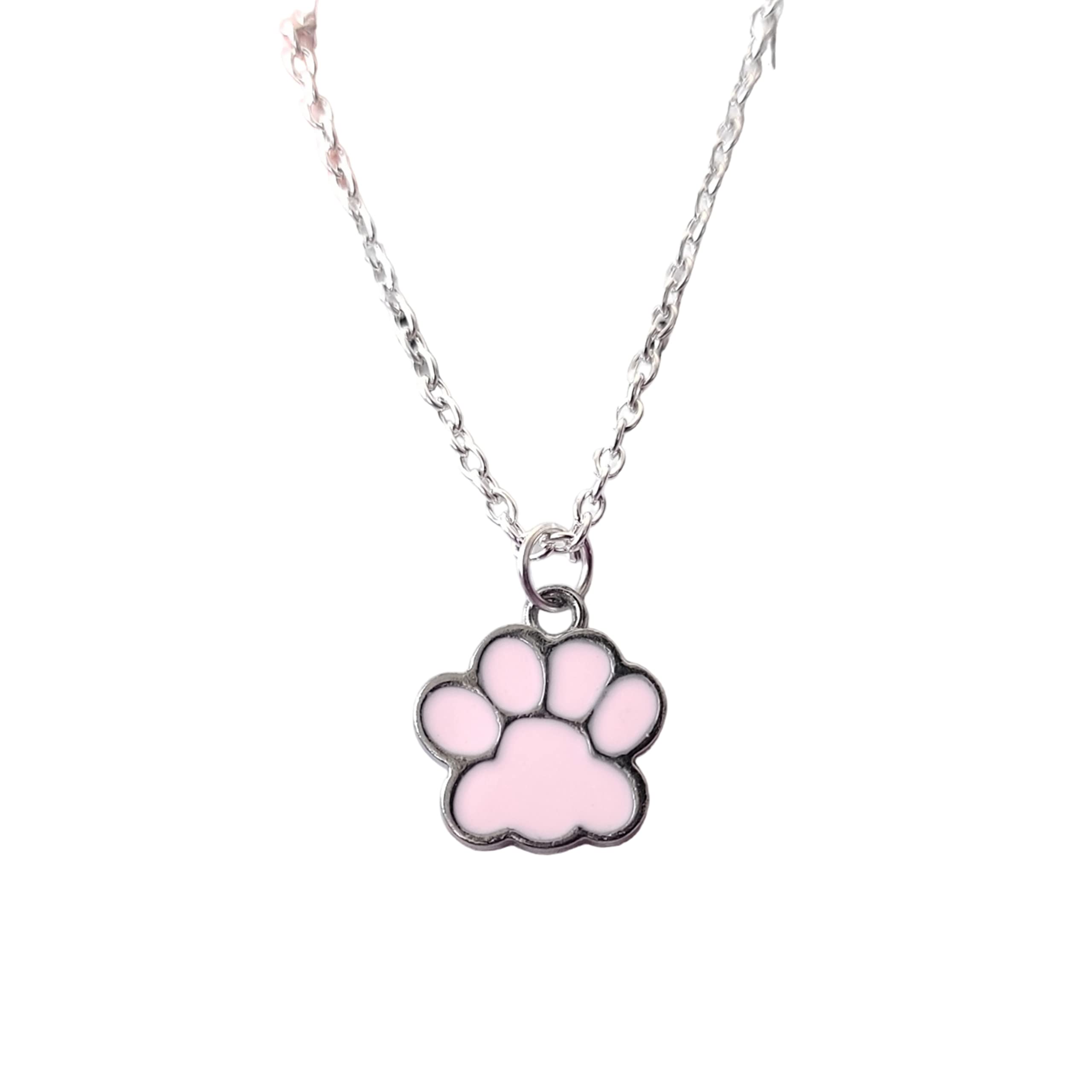 SIRANI, Stylish Cute Paw charm Pendant necklace | Necklace to Gift Women & Girls (Pink) (B0CB2WFDRZ) Amazon Price History, Amazon Price Tracker