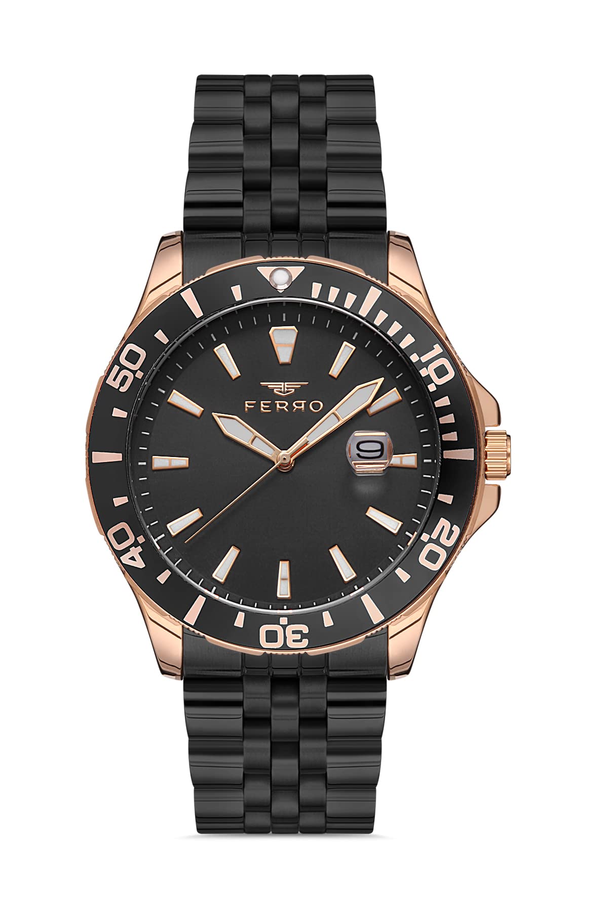 Ferro Pisa Analog Black Dial Mens Watch-F11922A-R (B09RPB1RVB) Amazon Price History, Amazon Price Tracker