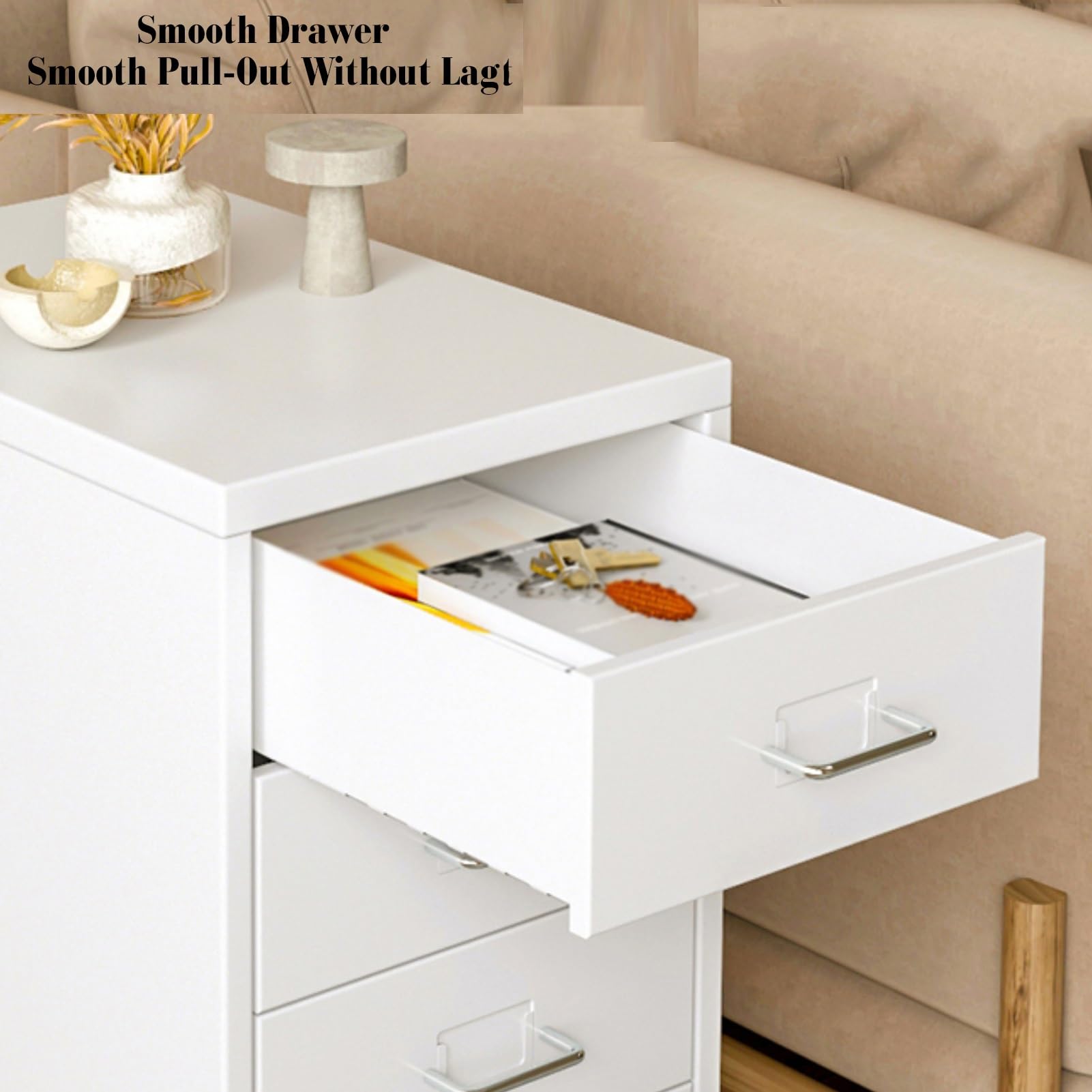 Cassettiera rossa con 5 cassetti, elegante armadio per camera da letto, soggiorno, ufficio, aula e sala conferenze, organizer versatile e spazioso per tutte le tue esigenze