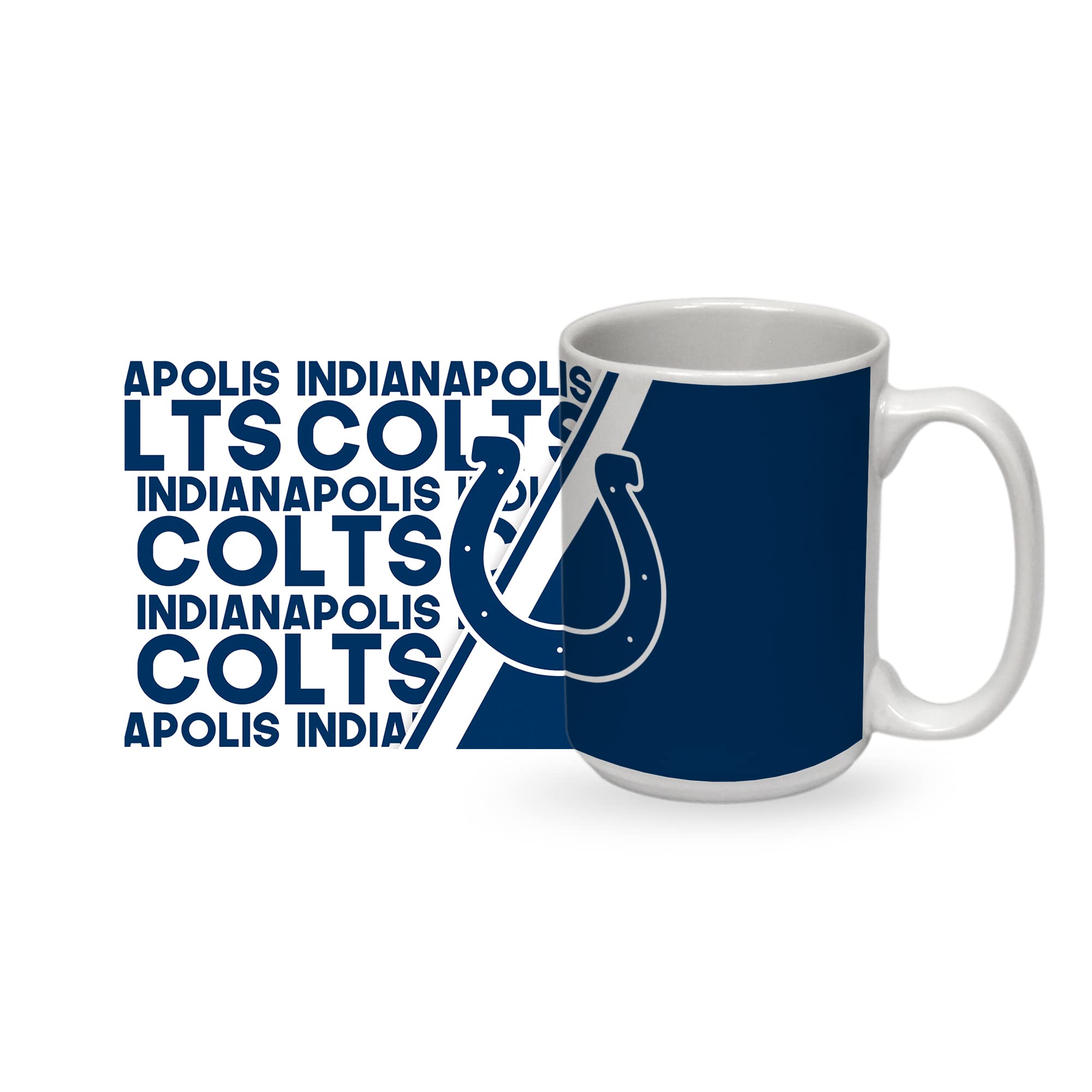 Rico Industries NFL Football 15 oz White Ceramic Mug