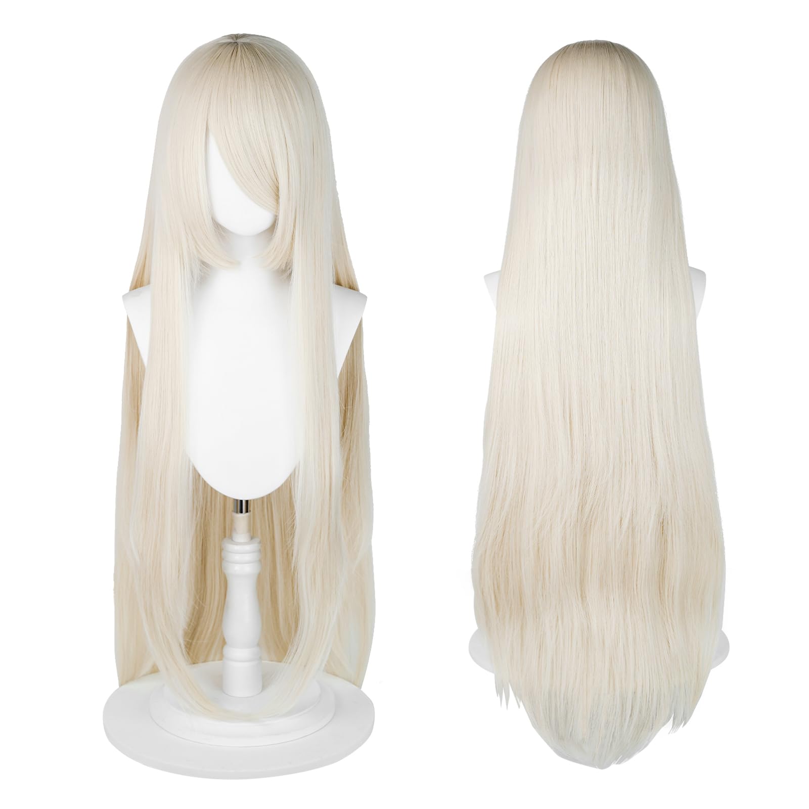 100cm / 40 Inch Long Wig, Universal Anime Costume Cosplay Wig, Perfect for Party Daily-Use, Festivals, and Halloween