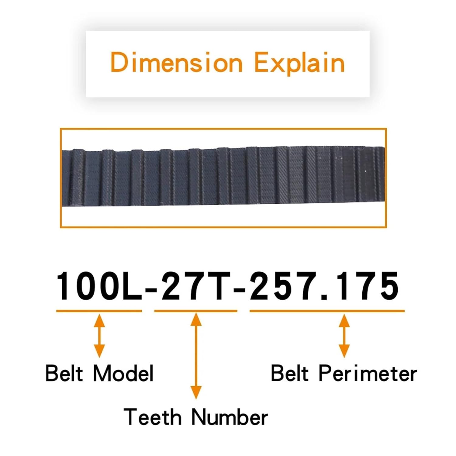Pulley Belt 694L/697L/701L/712L/720L/728L/731L/739L/750L Teeth Pitch 9.525mm Toothed Width 12.7/20mm 1Pcs(697L (186 Teeth),20mm)