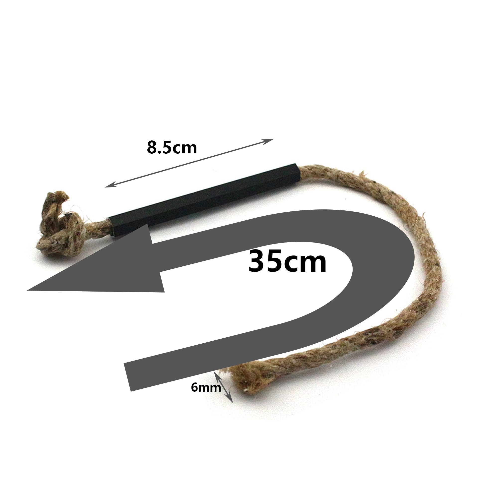 Juego de 4 Fat Rope – Yesca de Supervivencia para Acero – Resistente al Agua – Fácilmente Inflamable