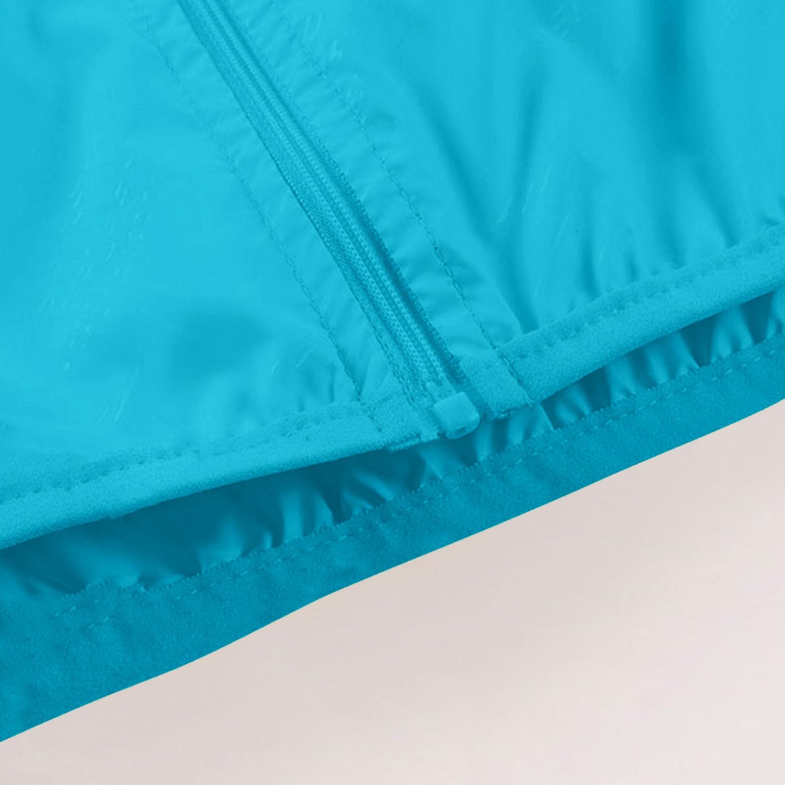 Generisch Chubasquero ligero para mujer, chaqueta de entretiempo, cortavientos, con capucha, chaqueta de ciclismo, chubasquero fino, chaqueta cortavientos, chaqueta de senderismo para exteriores