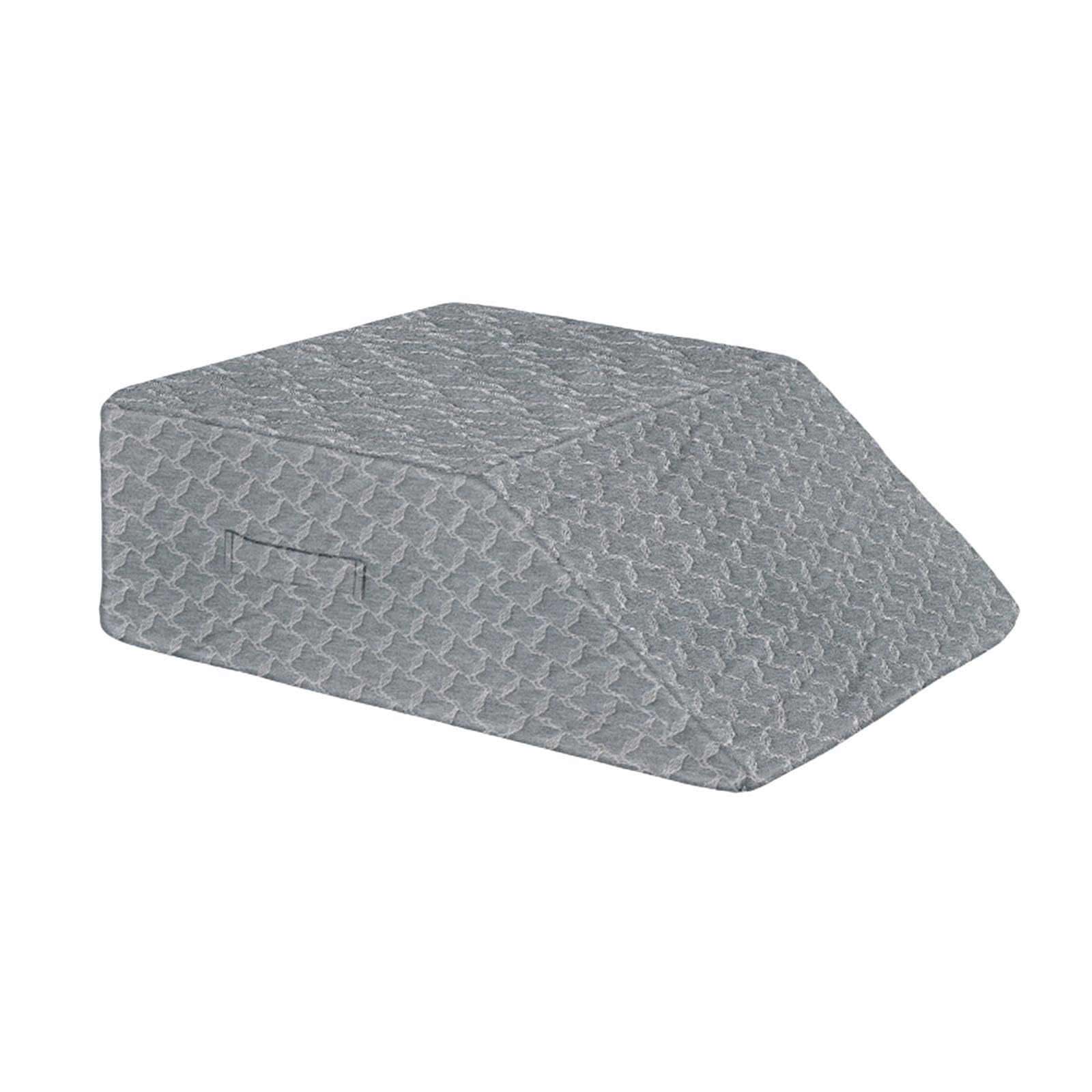 Almohada elevadora de piernas, cojín de cuña de espuma viscoelástica para dormir de espalda, soporte de tobillo, soporte de rodilla para piernas de 23.62 x 19.69 x 7.87 pulgadas, color gris