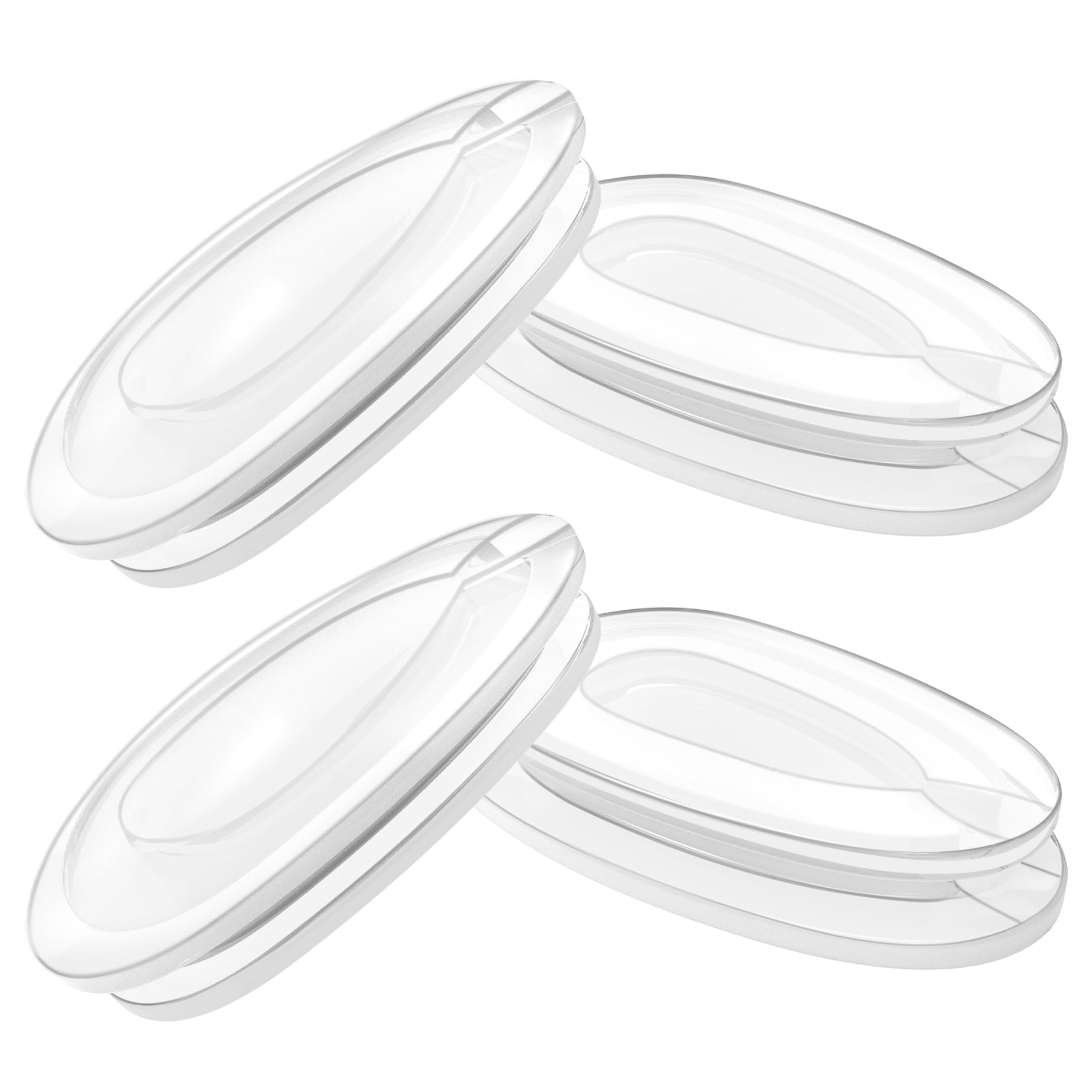 Blazerbuck Men's Clear + Clear Replacet Nose Piece Pads For Oakley Gauge 3.1/6/8 Glasses