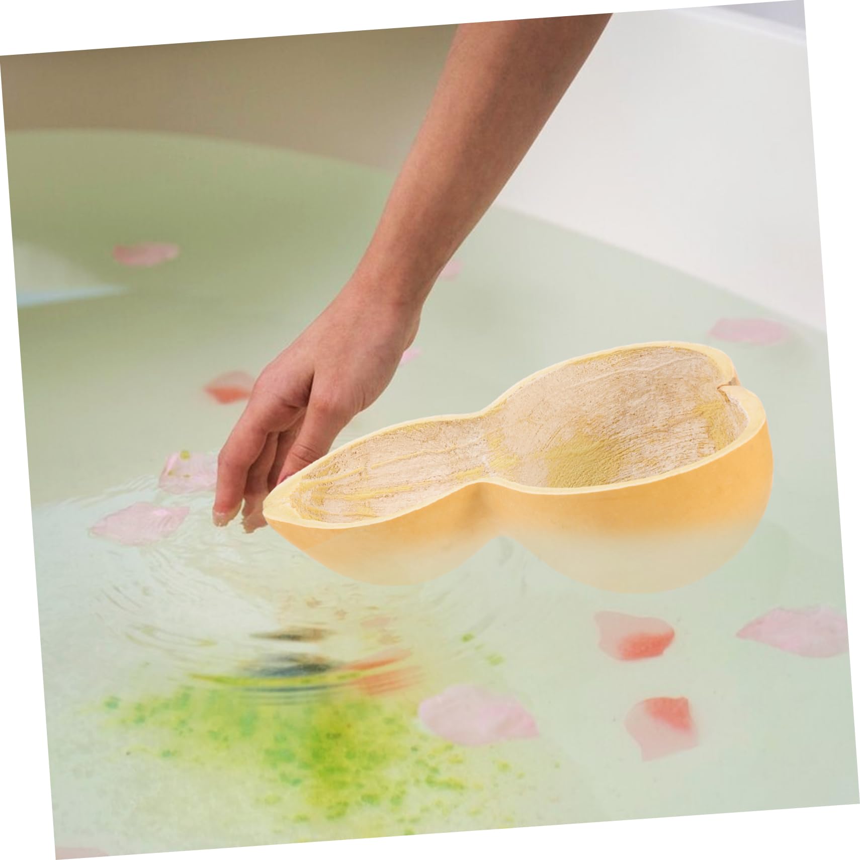 Ciieeo 4 Elegantes Cucharones De Calabaza China Para Baño Duraderos Y Aptos Para Cocina Spa Sauna Y Baño.
