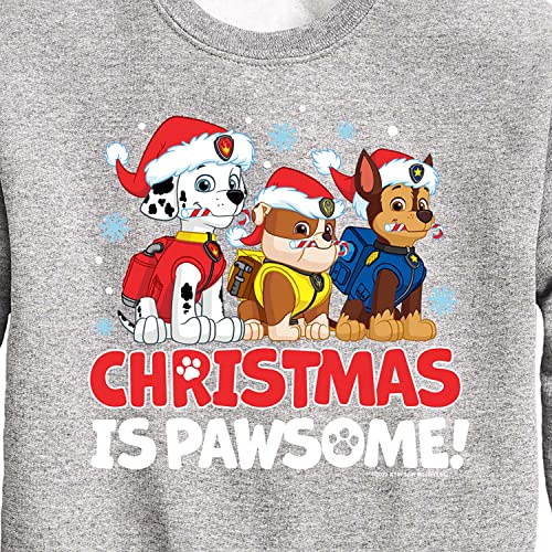 HYBRID APPAREL - Paw Patrol - Christmas is Pawsome - Toddler and Youth Crewneck Fleece Sweatshirt3