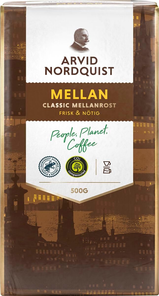 Arvid Norquist Classic Coffee, Mellanrost (Medium Roast), 17.6-Ounce Packages (Pack of 2)