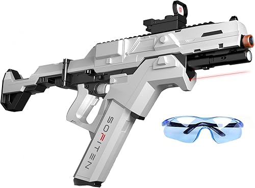 Miniatura 11 de Lanzador Automático de Bolas de Gel de Alta Velocidad de 180+FPS con Elegantes Luces de Funcionamiento y Rondas, Pistola Lanzadora de Juguete