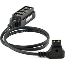 Male D-Tap to 4-Port Female D-Tap Splitter Hub 23"
