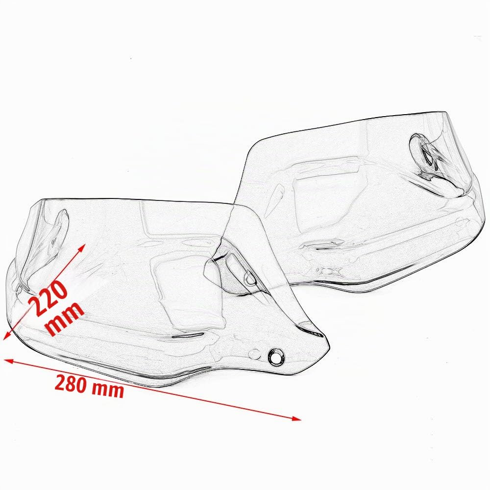 Moto Manubrio Paramani Paramani Protezione antivento Adatto per G310GS G310R F800GS R1200GS R1250GS ADV G 310 GS G 310 R F 800 GS R 1200 GS R 1250 GS Adventure (Fumo leggero)