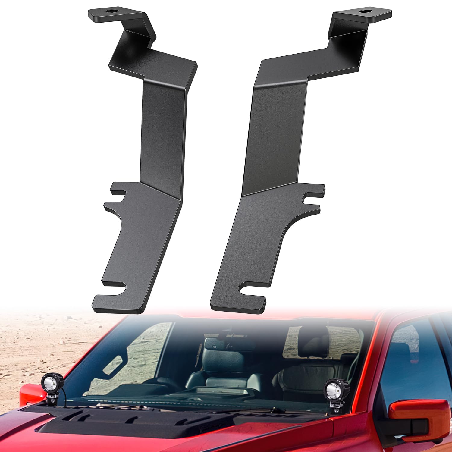 Nilight Ditch Light Brackets for Ford F-150 Raptor 2015 2016 2017 2018