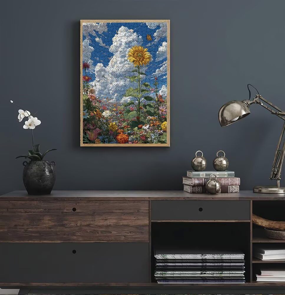 Puzzle 1000 Pezzi, Jigsaw Puzzle per Adulti, Girasole Giallo BLQSBGA6-473 | Puzzle Classici, Impossibile Difficile Sfidanti Puzzles, Puzzle Decorativo per La Famiglia, Come Regalo e Decorazione Pareti