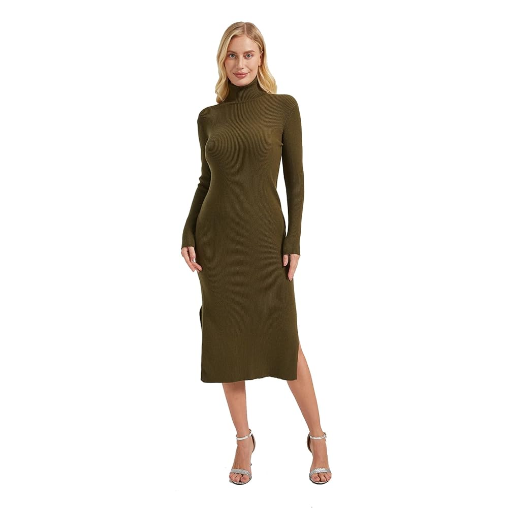 トゥデイフル slit neck knit dress 36 Double V Neck Slit Midi Knit Dress | The Latest Scoop