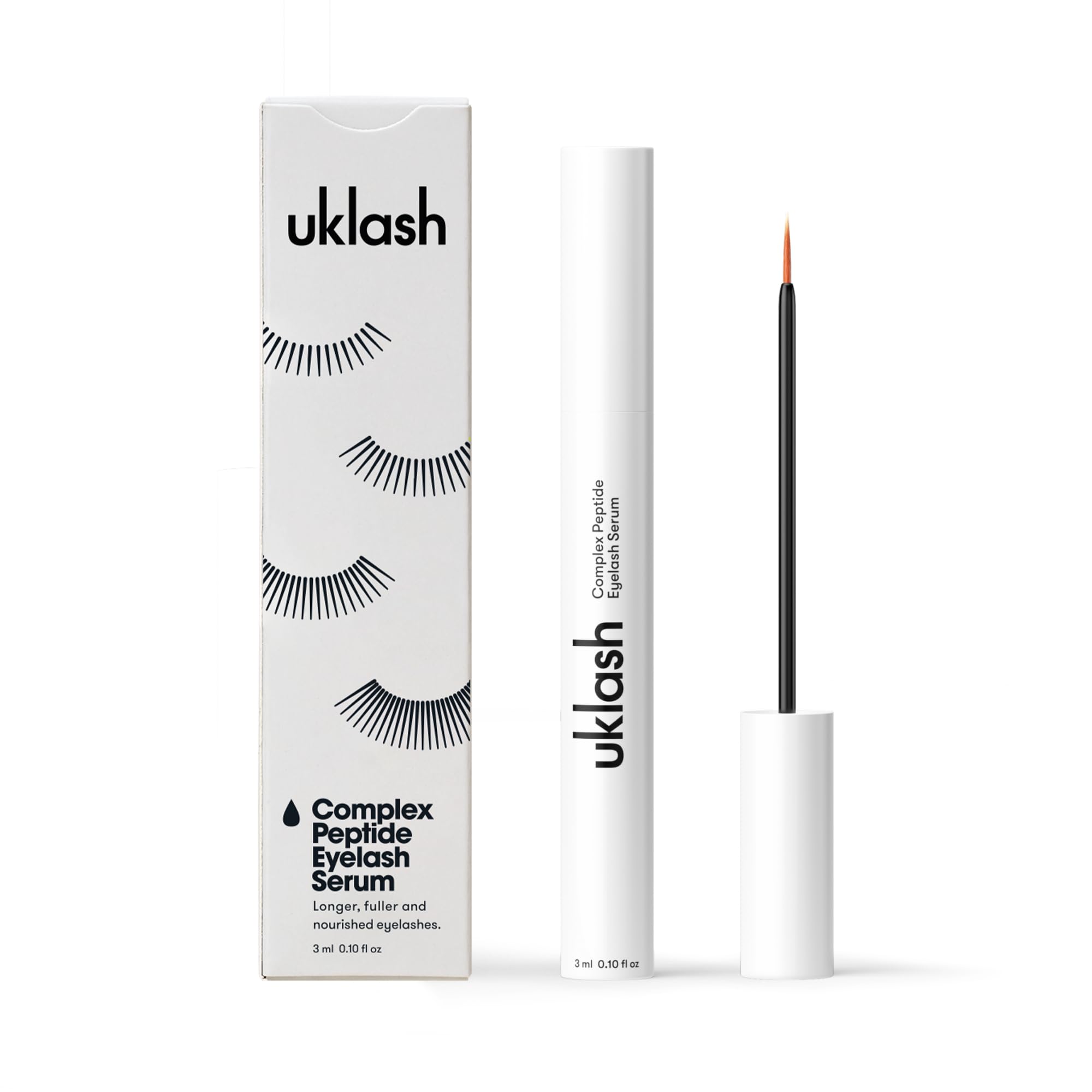UKLASH | Serum Complejo para Pestañas -Serúms para Pestañas más Largas y Fuertes - con Péptidos, Sin Prostaglandinas ni Parabenos, No Testado en animales- Recomendado para todo tipo de piel