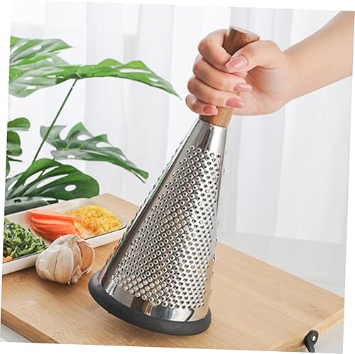 Miniatura 2 de Rallador manual de queso de acero inoxidable con mango ergonómico, accesorio de cocina multiusos para rallar queso, frutas y verduras, herramienta
