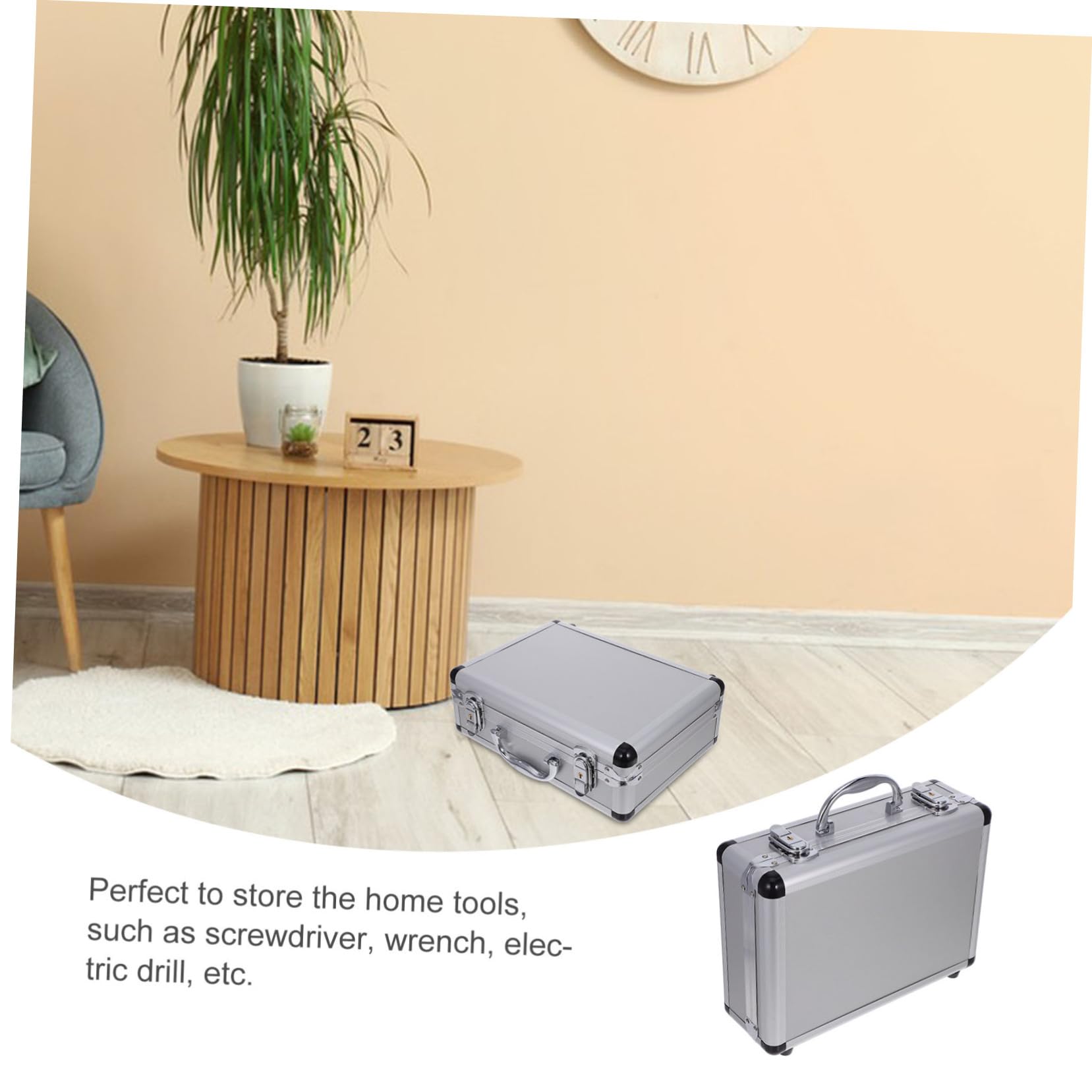 NUOBESTY 1pezzi Scatola Portautensili Portatile Blocco Serratura Contenitore Organizzatore Per Chiavi Inglesi Cacciaviti Martelli e Oggetti Personali Realizzato in Materiale Di Buona Qualit