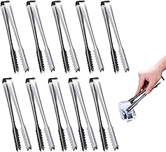10 Pieces Candy Tongs Ice Tongs Set, Stainless Steel Sugar Tongs Pastry Tongs Small Serving Tongs for Kitchen Wedding Party Bar Buffet BBQ Picnic