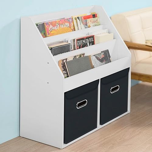 Miniatura 5 de Organizadores de armario de tela con tapas, cesta organizadora de almacenamiento plegable con asas, cajas de almacenamiento para almacenamiento de