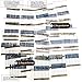 Ltvystore 2W Resistors Kit, Resistor Assortment Metal Film 23 Values, 22 Ohm - 1M Ohm Resistor Pack Assorted 2 Watt, 1% Resistance Resistors Set Compatible with Arduino