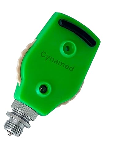 Miniatura 3 de Cynamed - Juego de otoscopio LED de fibra óptica de 3.2 V, color blanco brillante, incluye adaptador de espéculo desechable y 3 tamaños de espéculo