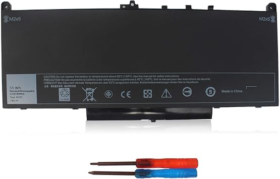 J60J5 Battery Replacement Dell Latitude E7470 E7270 Laptop Battery for Dell Latitude E7470 E7270 7470 7270 Computer 1W2Y2 0MC34Y MC34Y R1V85 242WD GG4FM WYWJ2 451-BBSX 451-BBSY 451-BBSU Batteries.