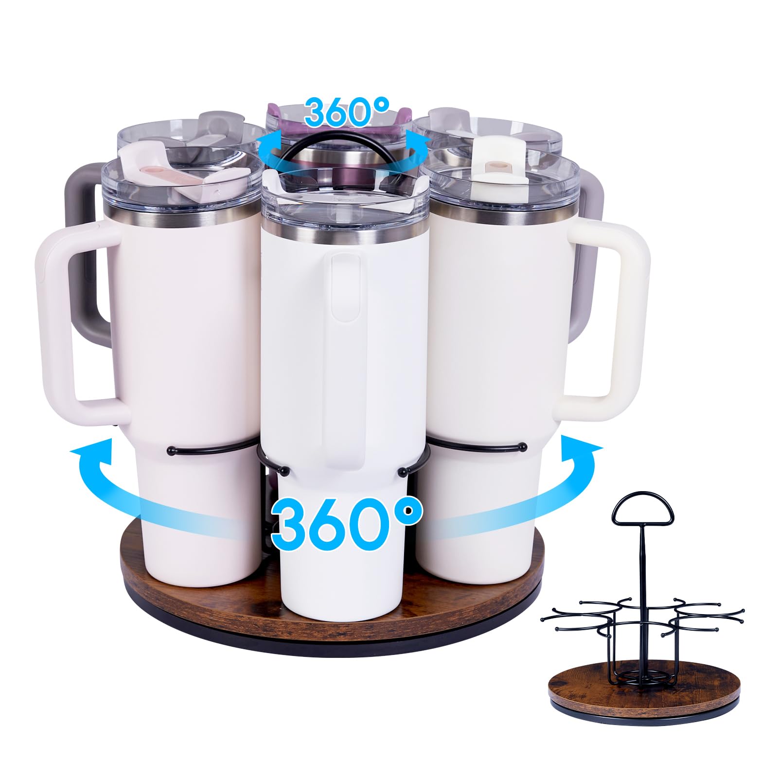 Amazon.com: Rotatable Water Bottle Organizer - for 40/32 oz Stanley Cup ...