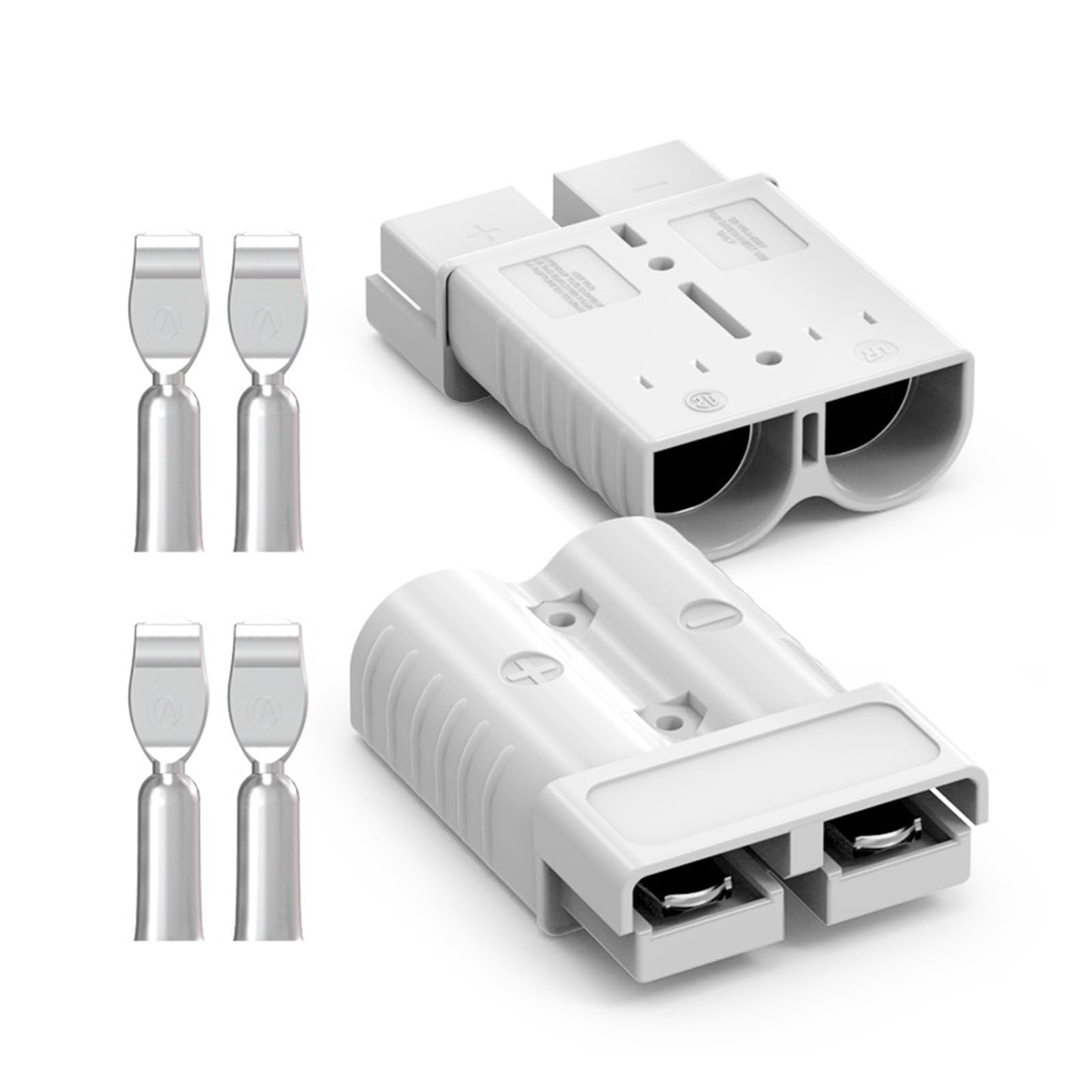 CG 2/4 szt. 175A szare złącze Anderson 1/0AWG 12-36 V akumulator zestaw wtyczek do szybkiego odłączania kabla RV ciężarówki wciągarki HCHDTDT (4 szt. 175A)