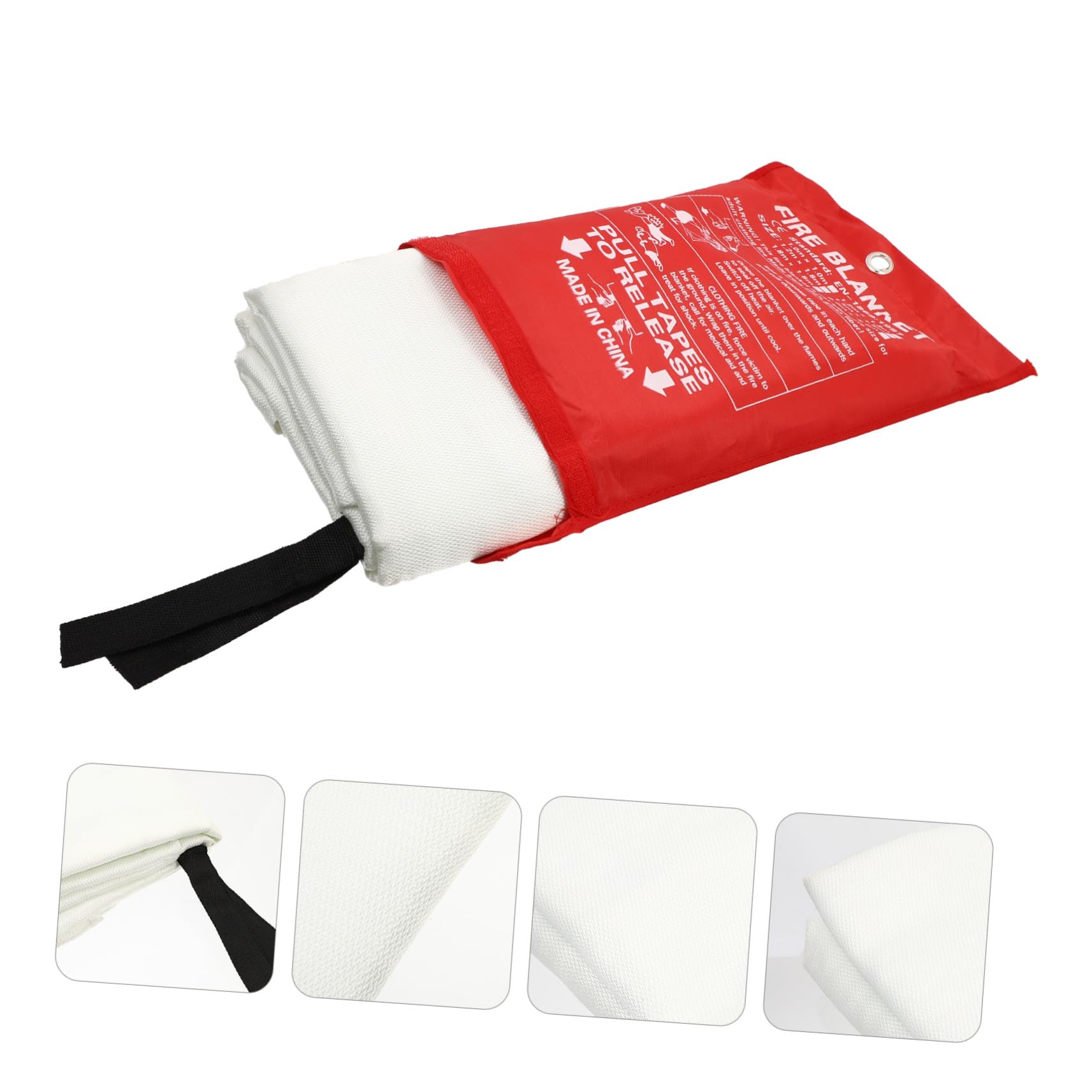 Alasum Manta Ignífuga Portátil para Emergencia contra Incendios, Manta Ignífuga Ligera y Duradera Protección Térmica, Adecuado para Cocina, Barbacoa, Camping y Vehículos