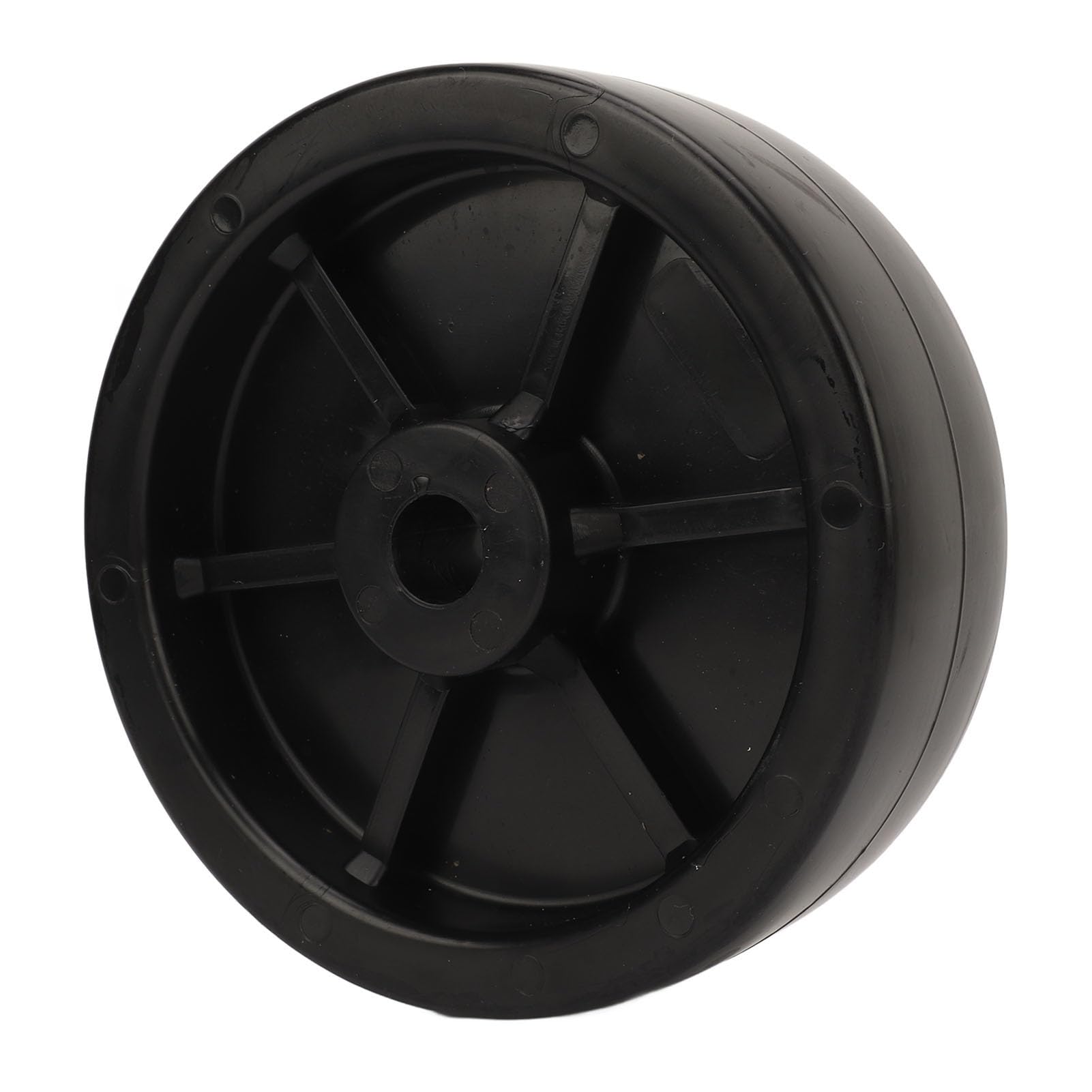 6 Inch Trailer Wheel Replacement, Boat Trailer Jack Wheel Include Hardware, 1200Lbs Load Capacity Black Trailer Tire Wheel Assembly for Trailer Jack Lawnmowers Utility Carts