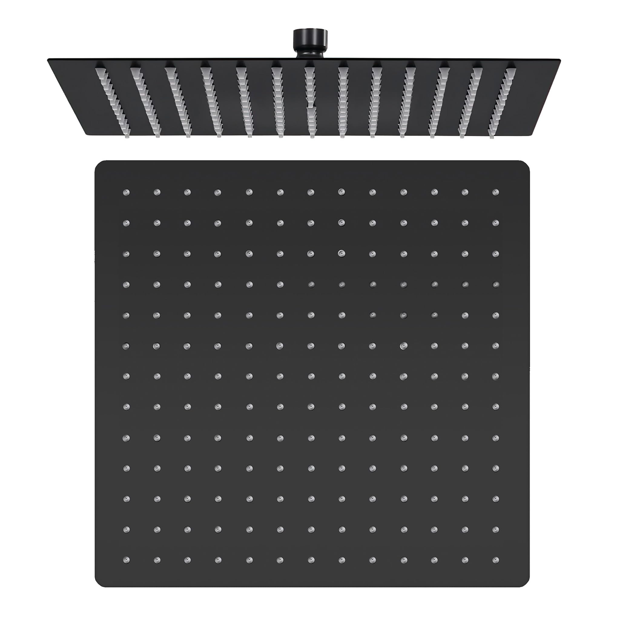 VALAZ Doccia Incasso Nero Opaco | Miscelatore Doccia Incasso Spruzzatore Effetto Pioggia | Installazione a Parete Facile | Inossidabile, Rotondo, Spruzzatore 20 cm, Serie Miño