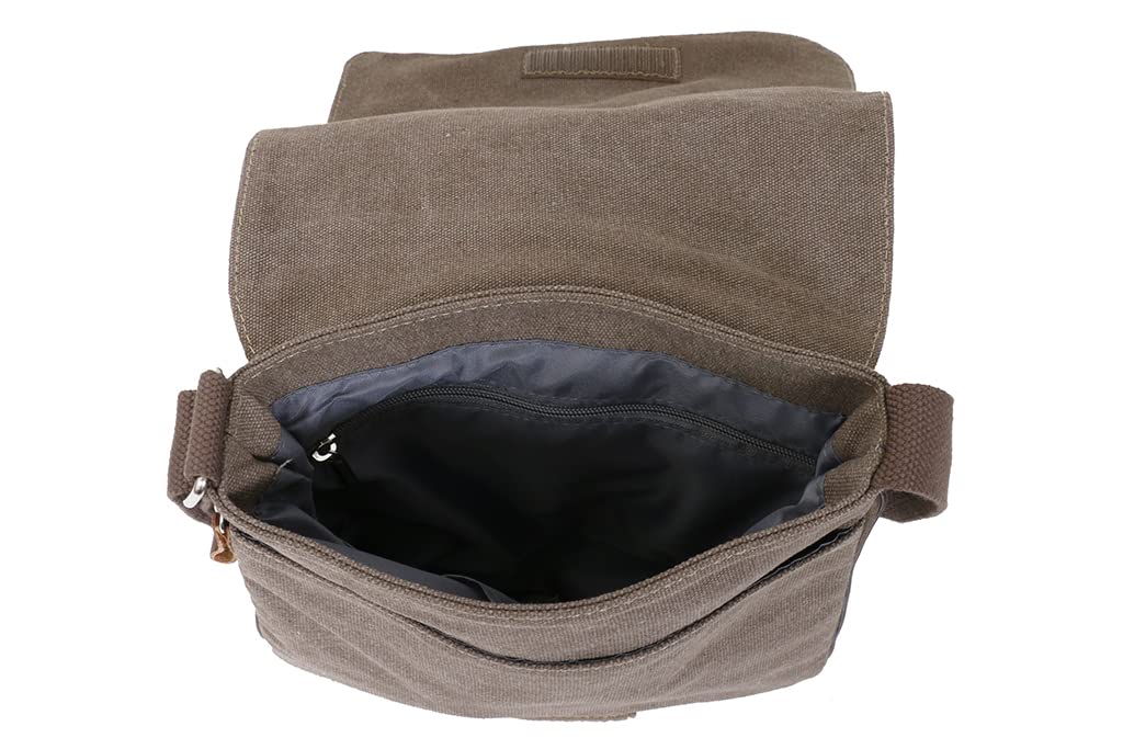 Pochette Katana Portée Travers en Toile Garni Cuir De Vachette 6568