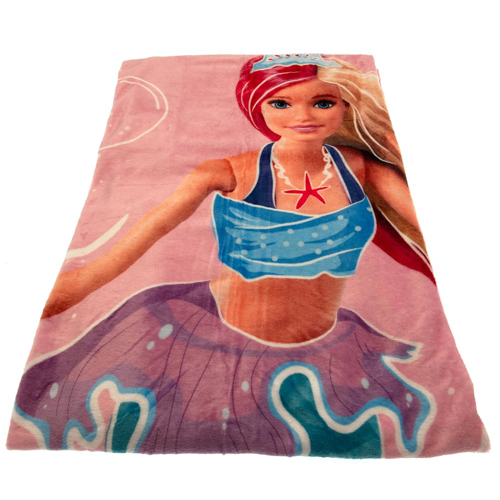 Carbotex Barbie Fleece Blanket Cuddly Blanket 130 x 170 cm