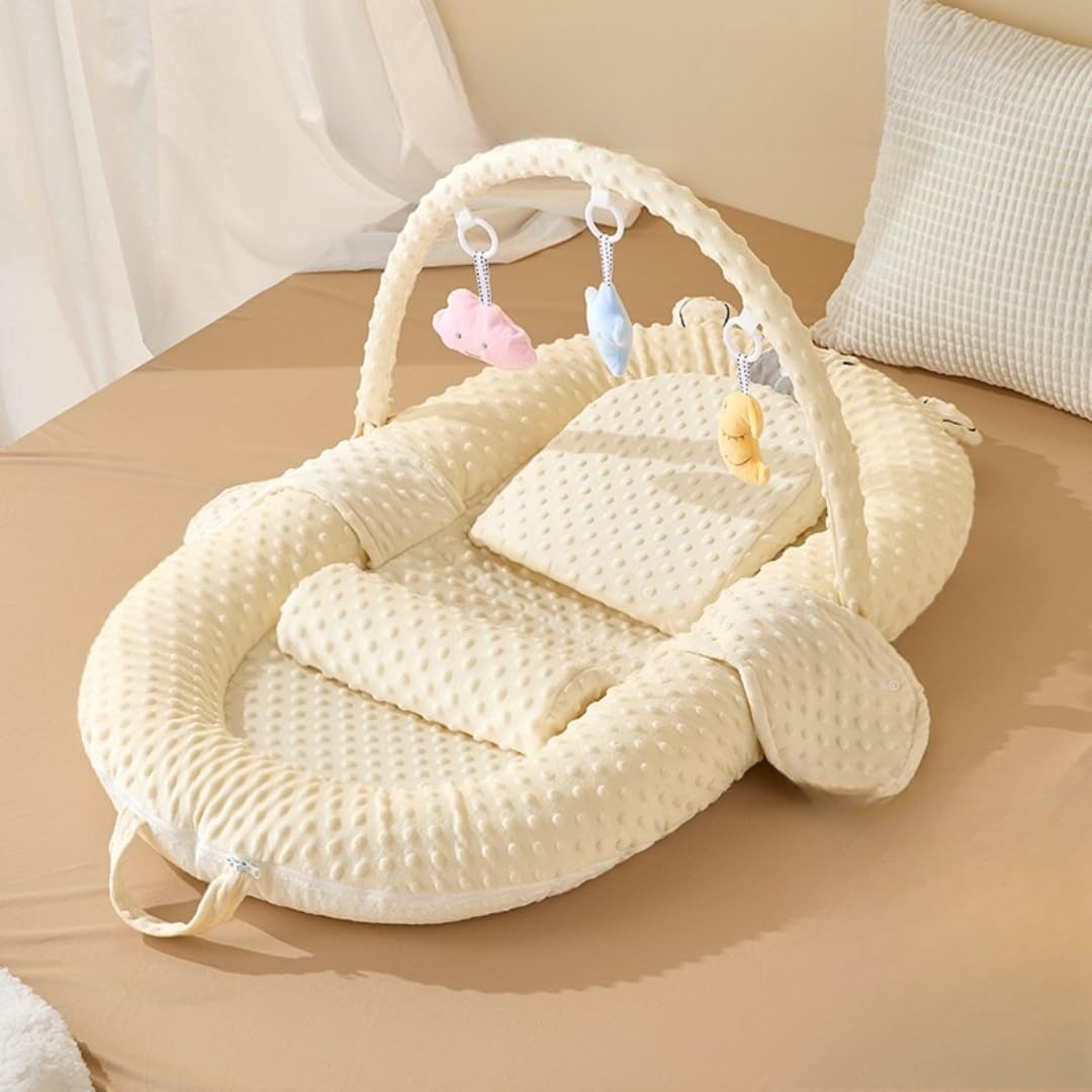 HZDMJ ベビーベッド カーキ(ベージュ) 防水シーツセット 楽天市場