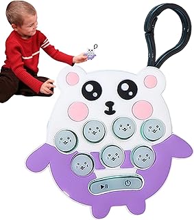 Yajexun Mini Keyring Game Whack-a-Mole, Mini Electronic Hamster Toy | Classic Toy Keyring for Fun Hamster Memory Game for Adult Birthday Gift