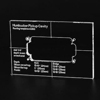 Musiclily Pro CNC Accurate Acrylic Humbucker Pickup Routing Template for Electric Guitar Body
